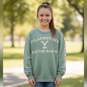 Yellowstone Dutton Ranch Green Sweatshirt